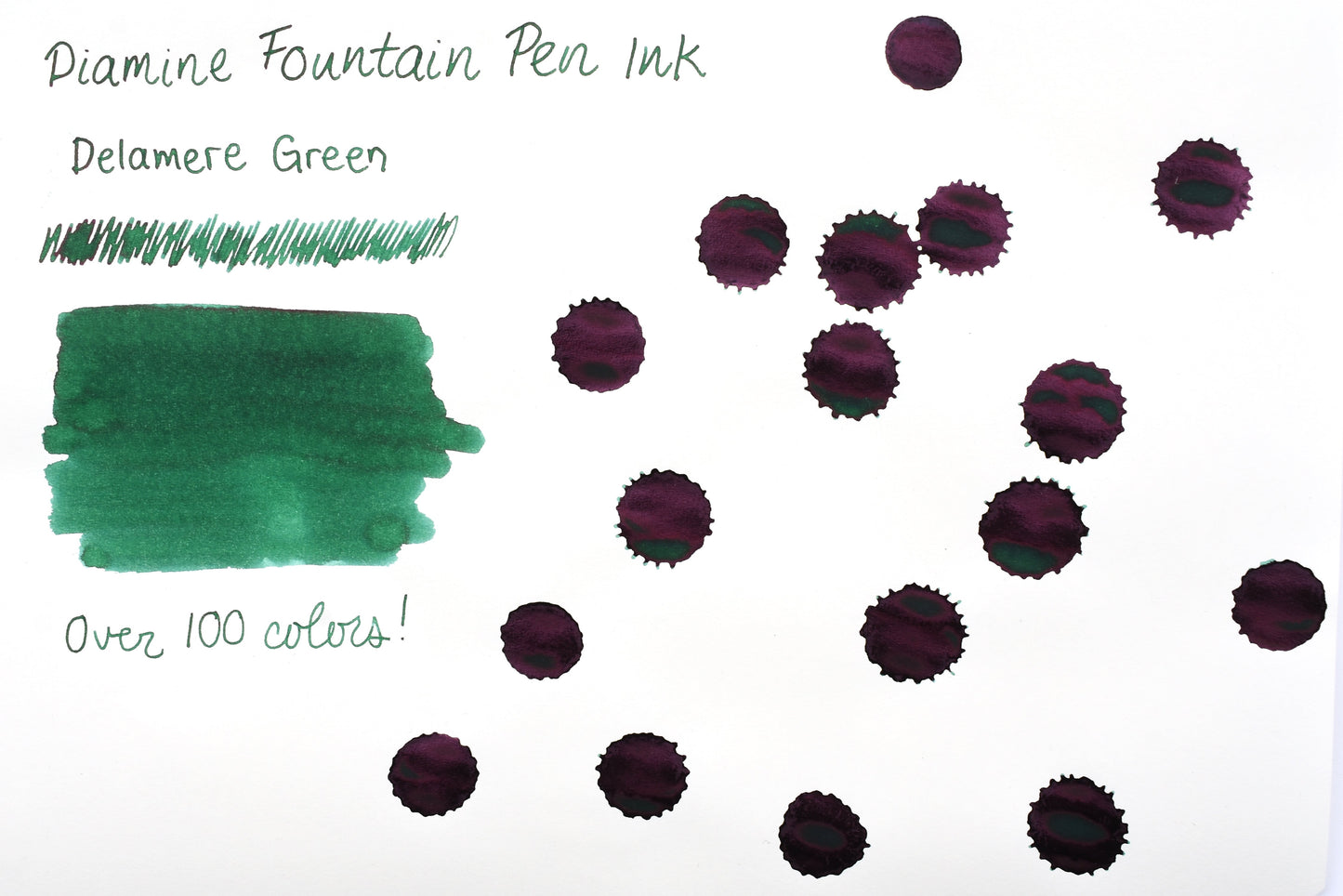 Diamine Fountain Pen Ink - Delamere Green - 30mL