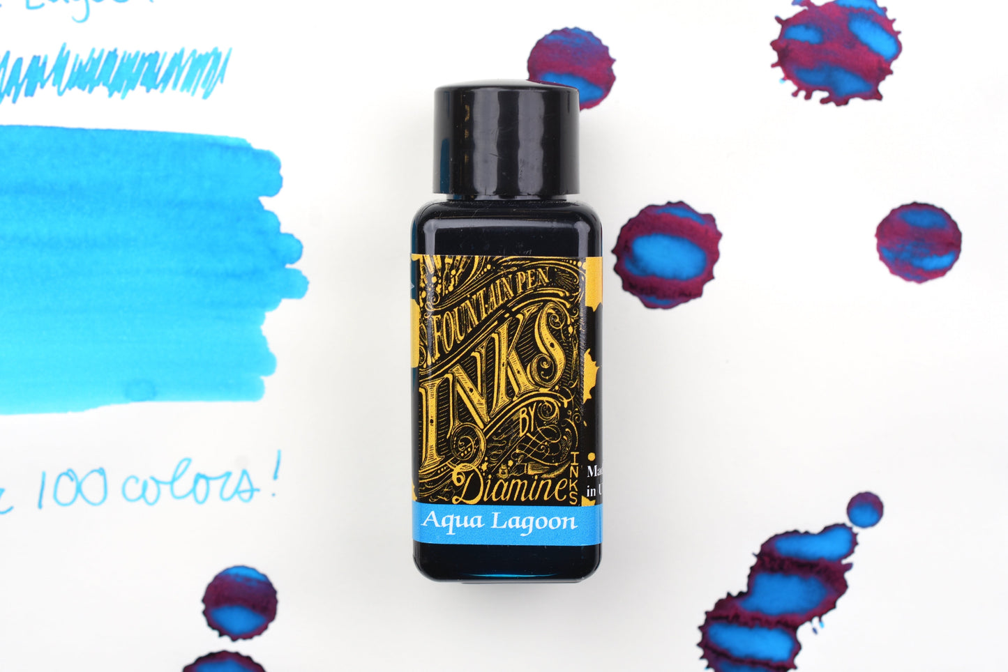 Diamine Fountain Pen Ink - Aqua Lagoon - 30mL