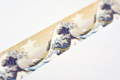 Cozyca - Katsushika Hokusai Foil Stamping Washi Tape - The Great Wave off Kanagawa