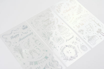 BGM - Foil Stamping Iride Sticker Sheets - Gift