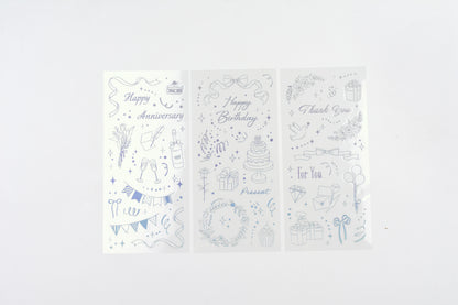 BGM - Foil Stamping Iride Sticker Sheets - Gift