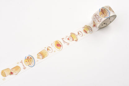 BGM Washi Tape - Foil Stamping - Travel, Cafe, and Diary - Honey