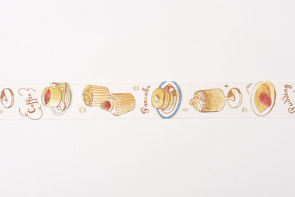 BGM Washi Tape - Foil Stamping - Travel, Cafe, and Diary - Honey