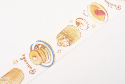 BGM Washi Tape - Foil Stamping - Travel, Cafe, and Diary - Honey