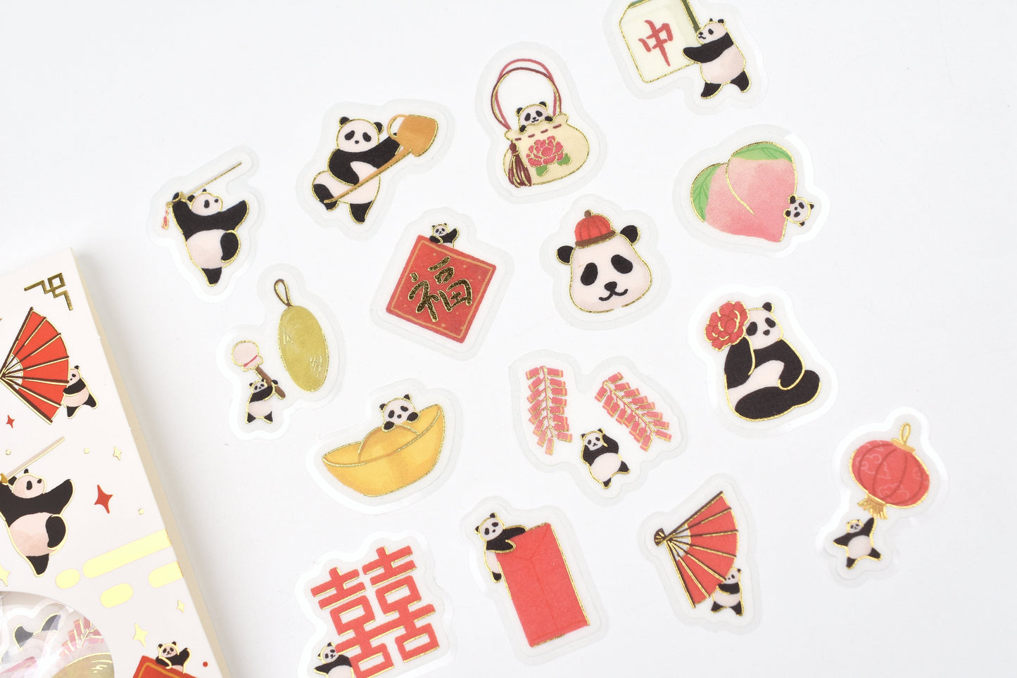 BGM Flake Stickers - Foil Stamping - Panda Weather