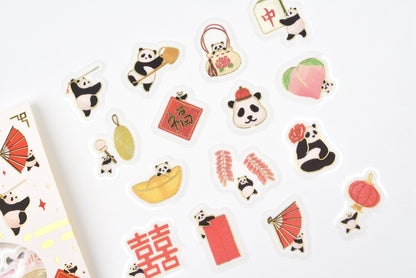 BGM Flake Stickers - Foil Stamping - Panda Weather