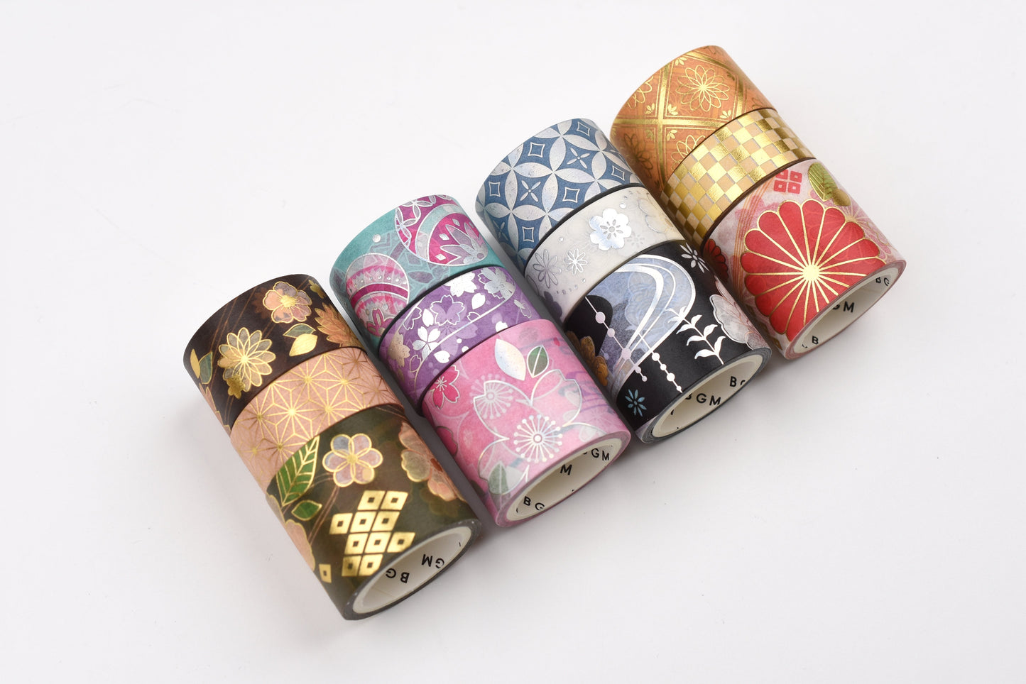BGM Washi Tape Set - Foil Stamping - The Colors of Kimono - Set of 3