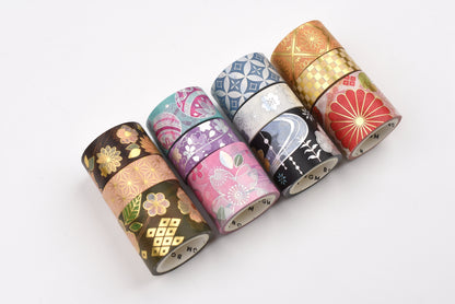 BGM Washi Tape Set - Foil Stamping - The Colors of Kimono - Set of 3