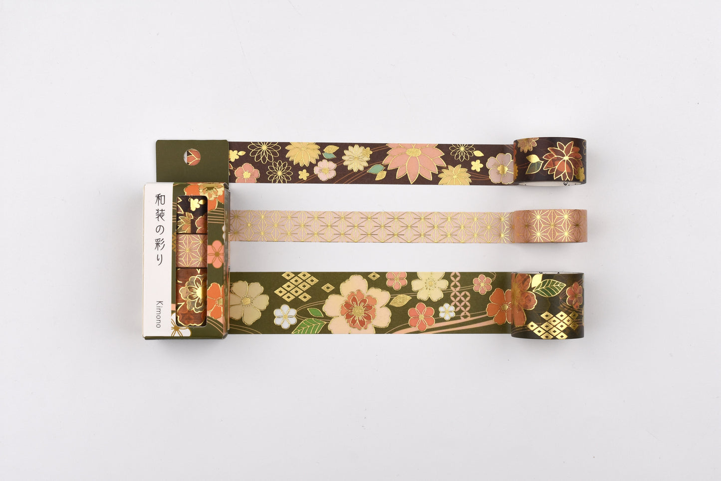 BGM Washi Tape Set - Foil Stamping - The Colors of Kimono - Set of 3