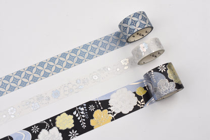 BGM Washi Tape Set - Foil Stamping - The Colors of Kimono - Set of 3