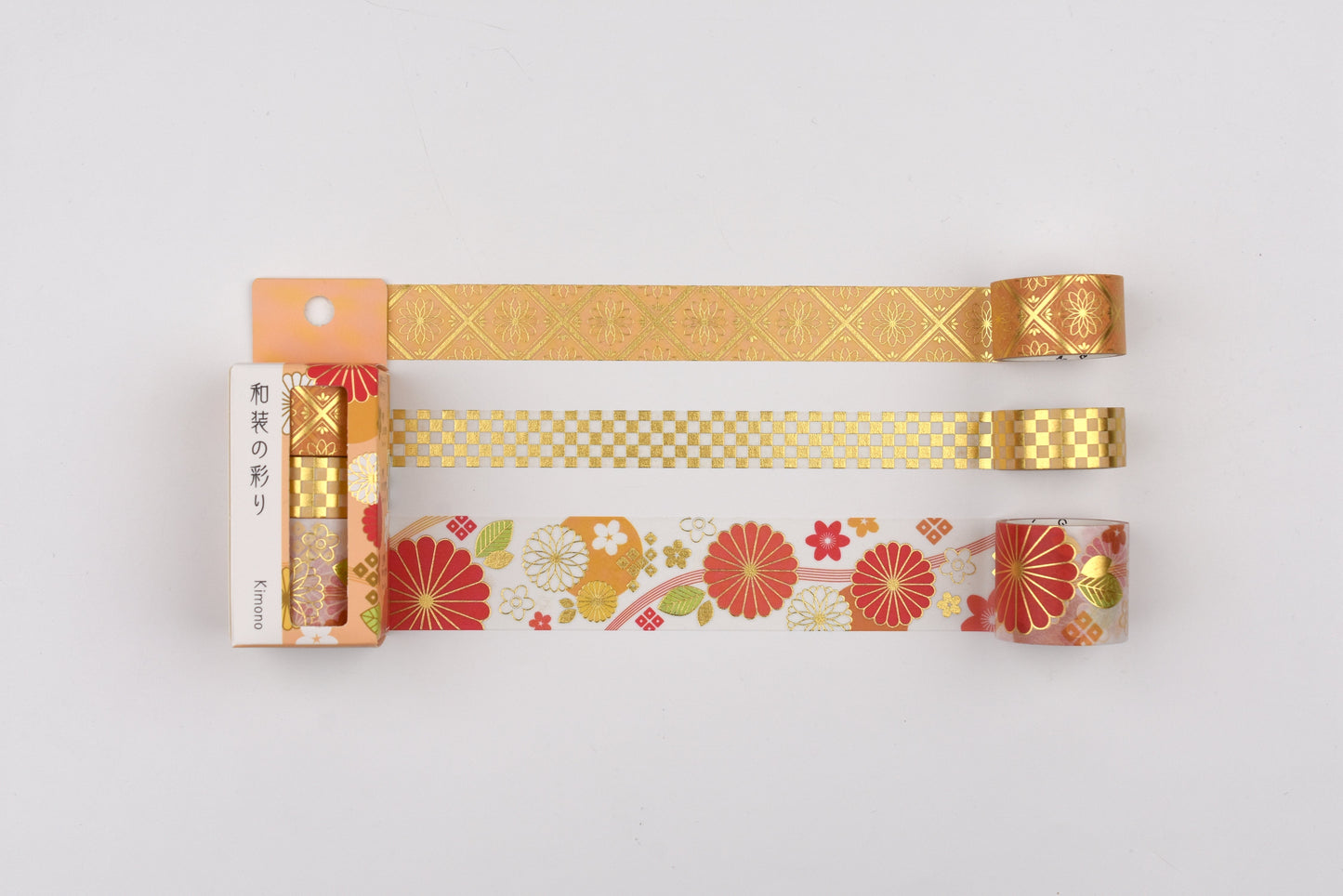 BGM Washi Tape Set - Foil Stamping - The Colors of Kimono - Set of 3