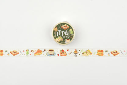 BGM Washi Tape - Foil Stamping - IPPAI - Full of Retro Cafés