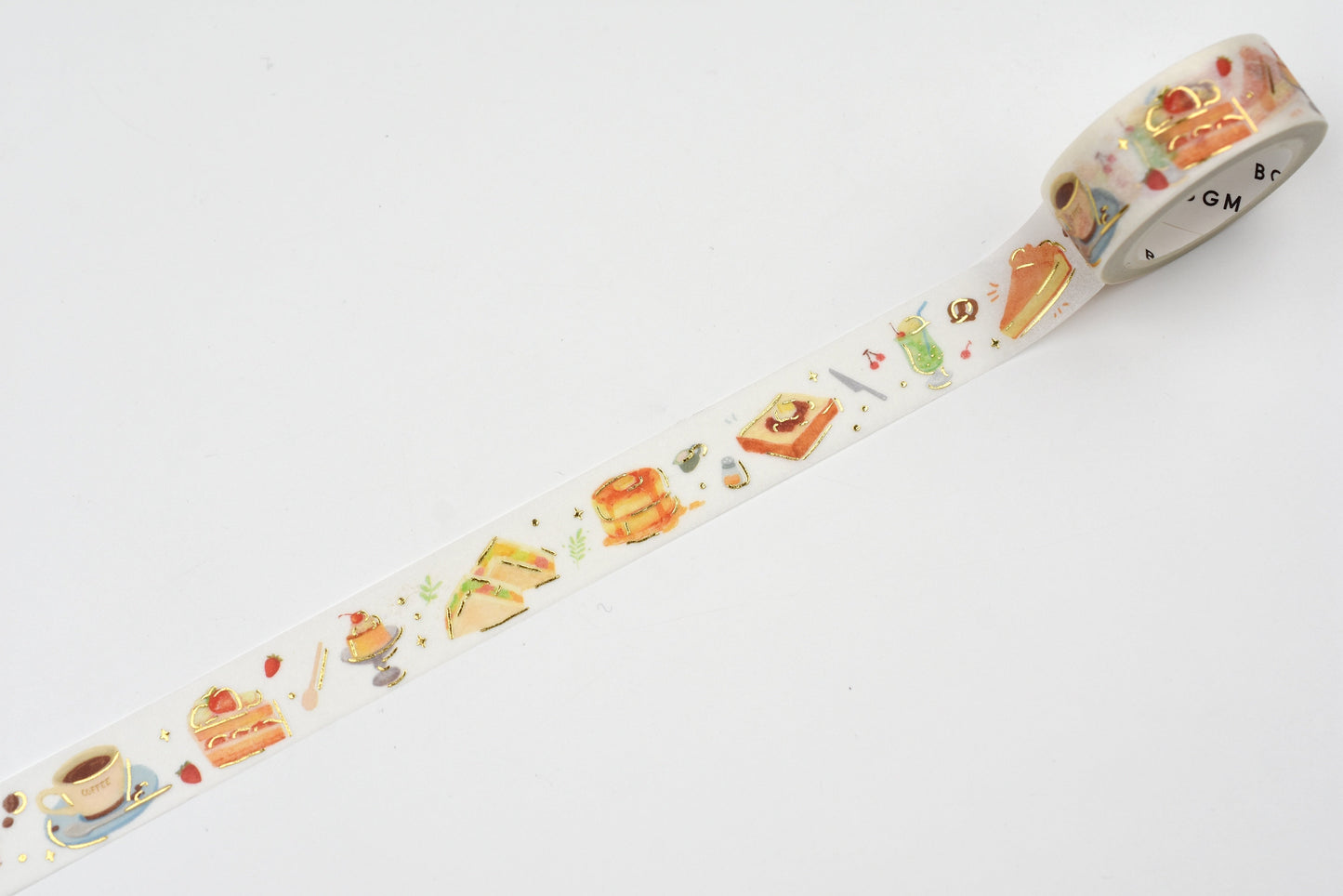 BGM Washi Tape - Foil Stamping - IPPAI - Full of Retro Cafés