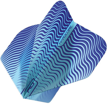 RED DRAGON - Hardcore Radical Blue Wave Shimmer Dart Flights