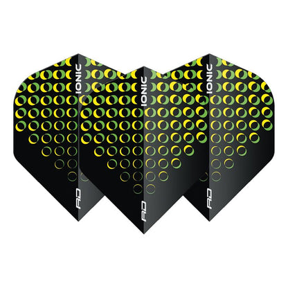 RED DRAGON - Hardcore Iconic Yellow Circles Dart Flights