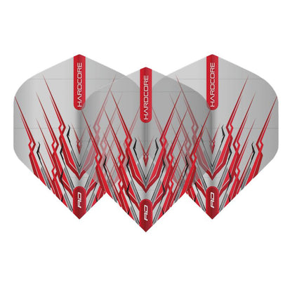 RED DRAGON - Hardcore Red Mohawk Dart Flights