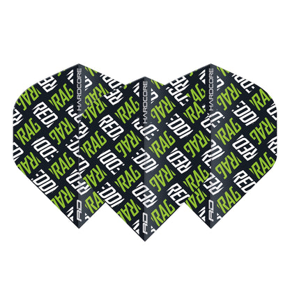 RED DRAGON - Hardcore XT RD Logo Flights - Green