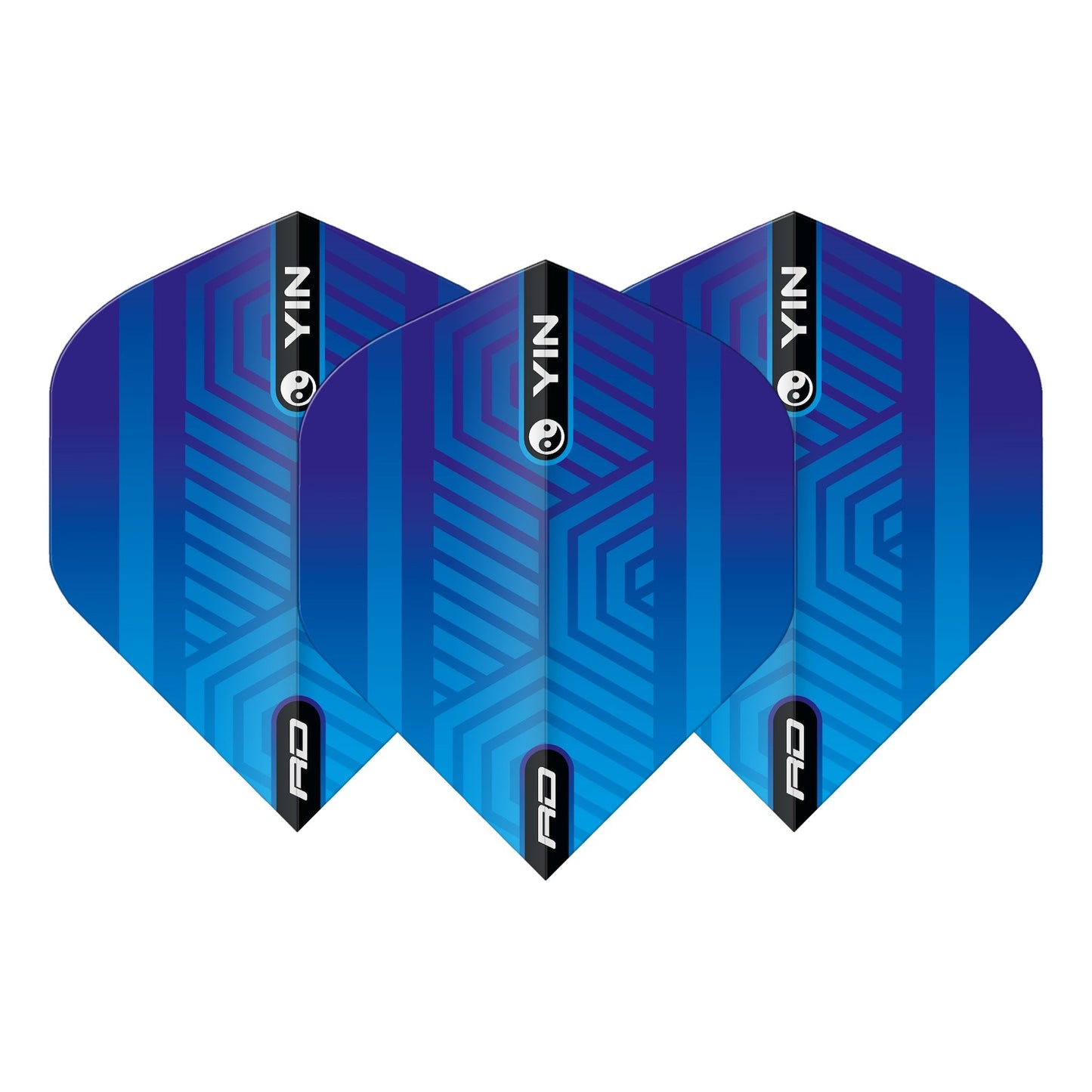 RED DRAGON - Blue and Green Yin Yang Dart Flights - Standard Shape