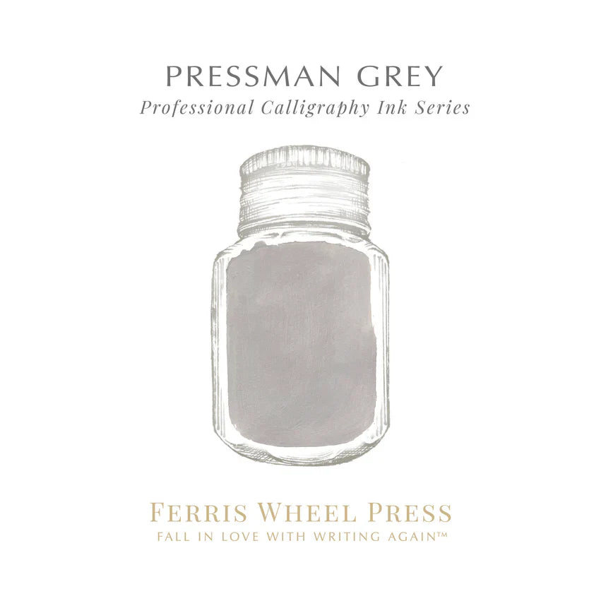 Ferris Wheel Press - Calligraphy Ink - Pressman Grey