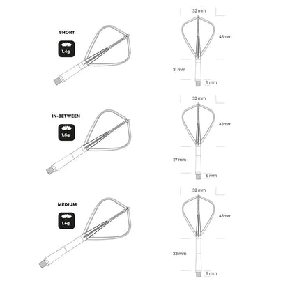 SHOT - FLIGHT DECK KITE - ONE PIECE Dart and Flight System - WHITE