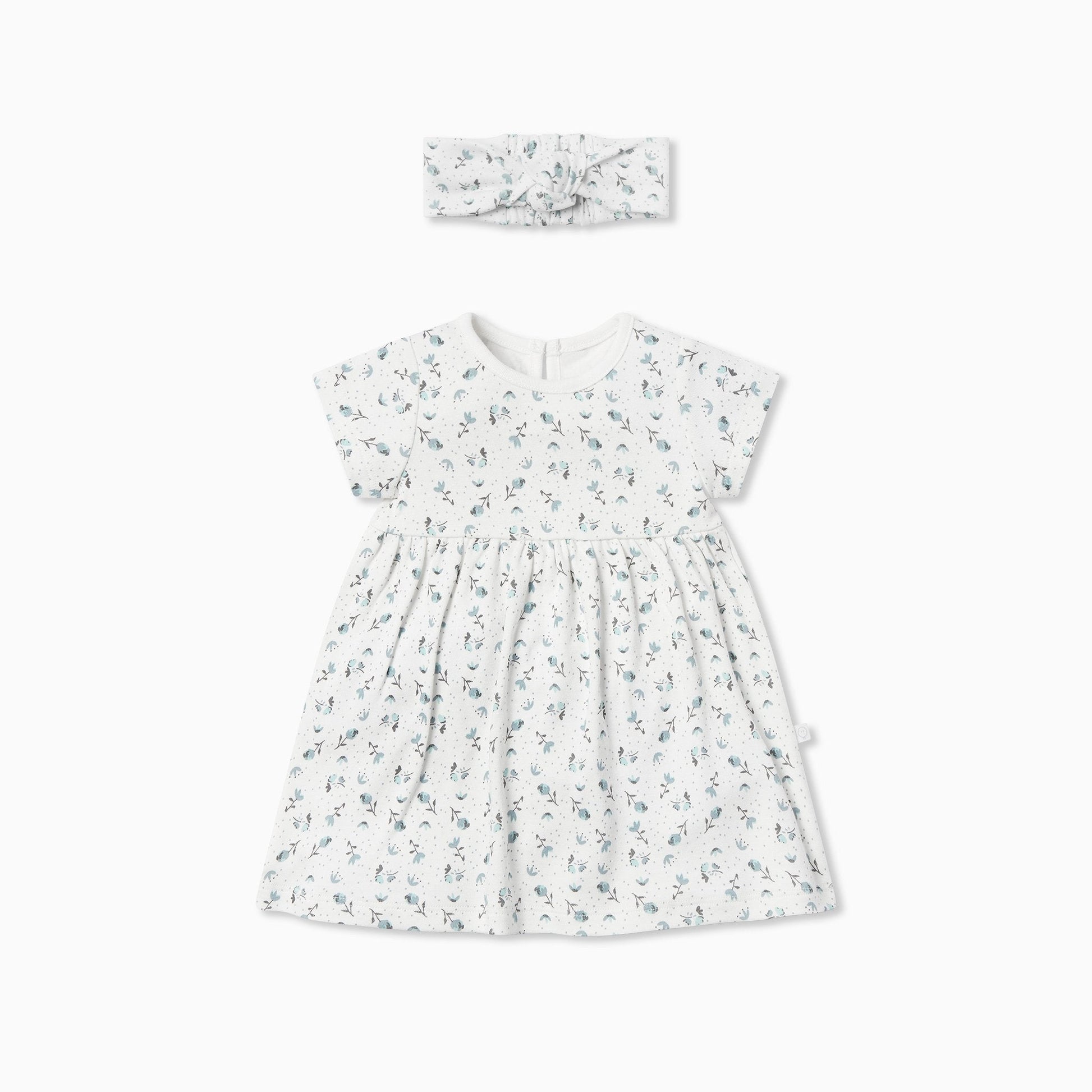 Floral Dress & Headband Outfit
