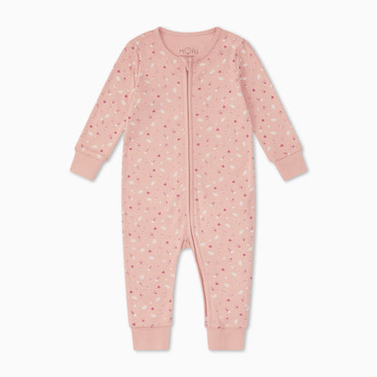 Floral Clever Zip Sleepsuit