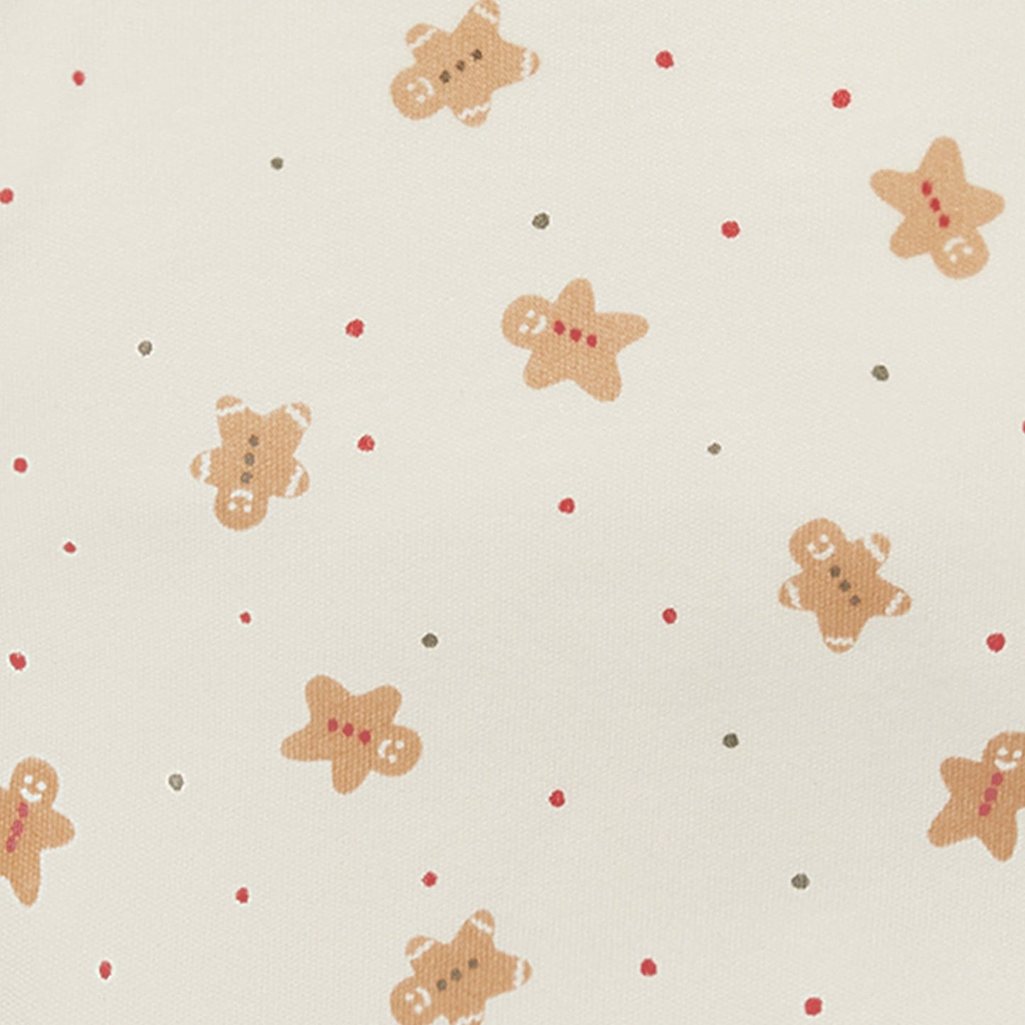 Gingerbread Print Long Sleeve Bodysuit