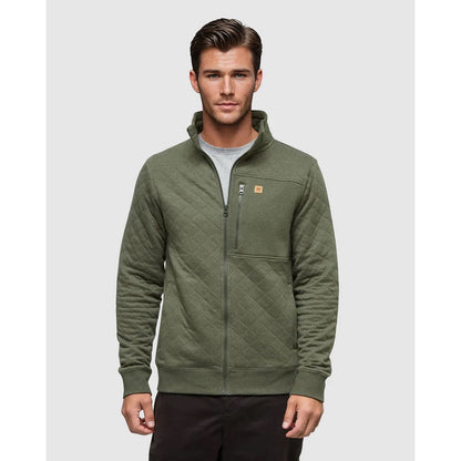 TENTREE - BEGBIE FULL ZIP | Deep Olive Heather
