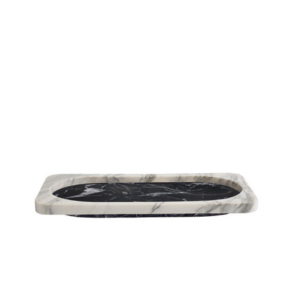 greg natale | caldera tray | nero + arabescato