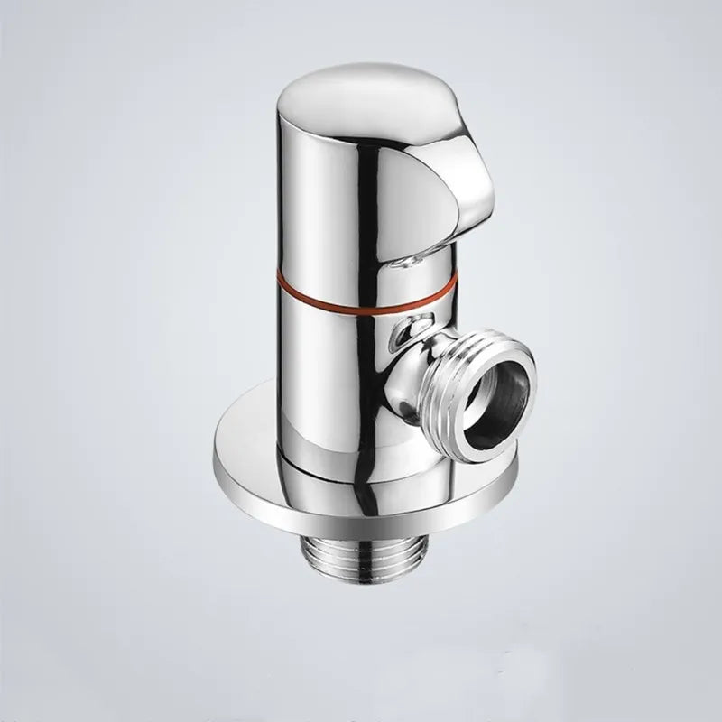 Black Stainless Steel Bathroom Filling Angle Valve G1/2 Threaded Standard Male Corner Bidet for Kitchen Cold Hot Tap Accessories