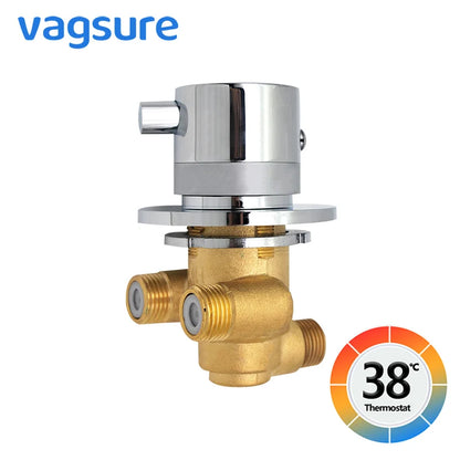 1 Way Output Thermostatic Brass Shower Faucets Wall Mounted Cold&Hot Water Mixing Valve Mixer Tap Thermostatic Shower Valve