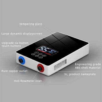 2024 Custom White or Black Appearance Knob Type Electric Water Heater Instant and Tankless Geyser for Shower App