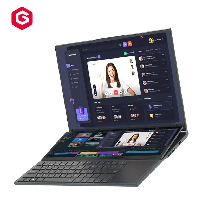 Core I7 16inch 1920x1200 IPS Touch Dual Screen Laptops Brand New DDR4 16GB SSD 256GB Business Cheap Notebook Pc