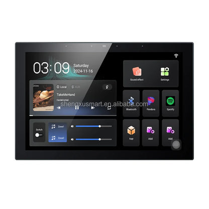 10-Inch Smart Home Control System for Hotel Music Background Android Operated Wifi Wall Amplifier Home Automation Control Panel