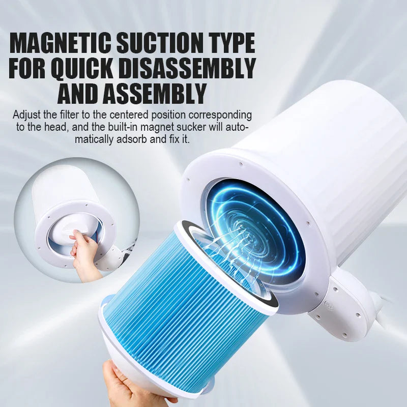 AT-NDC-025 Pro Strong Profession Manicure Vacuum Cleaner Personal Nail Technician Dust Collector