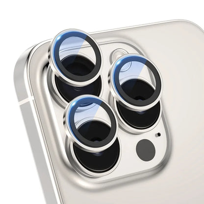 Anti-explosion Gold Ring Camera Lens Protector iphone Back Glass