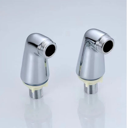 Dual Handle Brass Thermostatic Valve Concealed Hot Cold Shower Faucet Set Soft Spray Polished Chrome Finish
