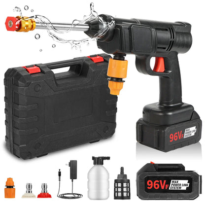Convenient Versatile 21V Car Washer High-Pressure Multi-Functional Water Gun Made Metal Plastic Steel Stainless PP for Car Wash