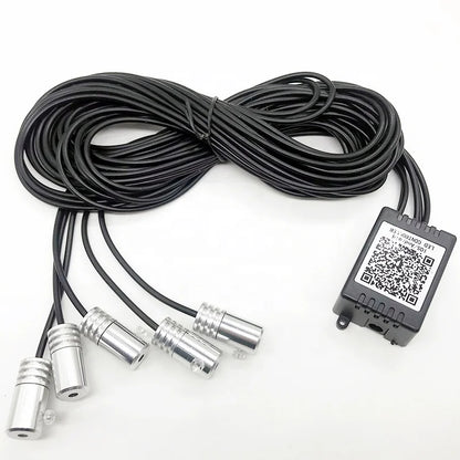 6m EL Neon Wire  RGB Multi-Color LED Car Interior Strip Light Phone APP Control Atmosphere Light