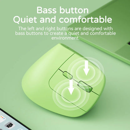 BOW Optical Dual-mode Mini Computer Silent Mice Vertical Mouse Rechargeable Wireless Gaming Mouse for Laptop