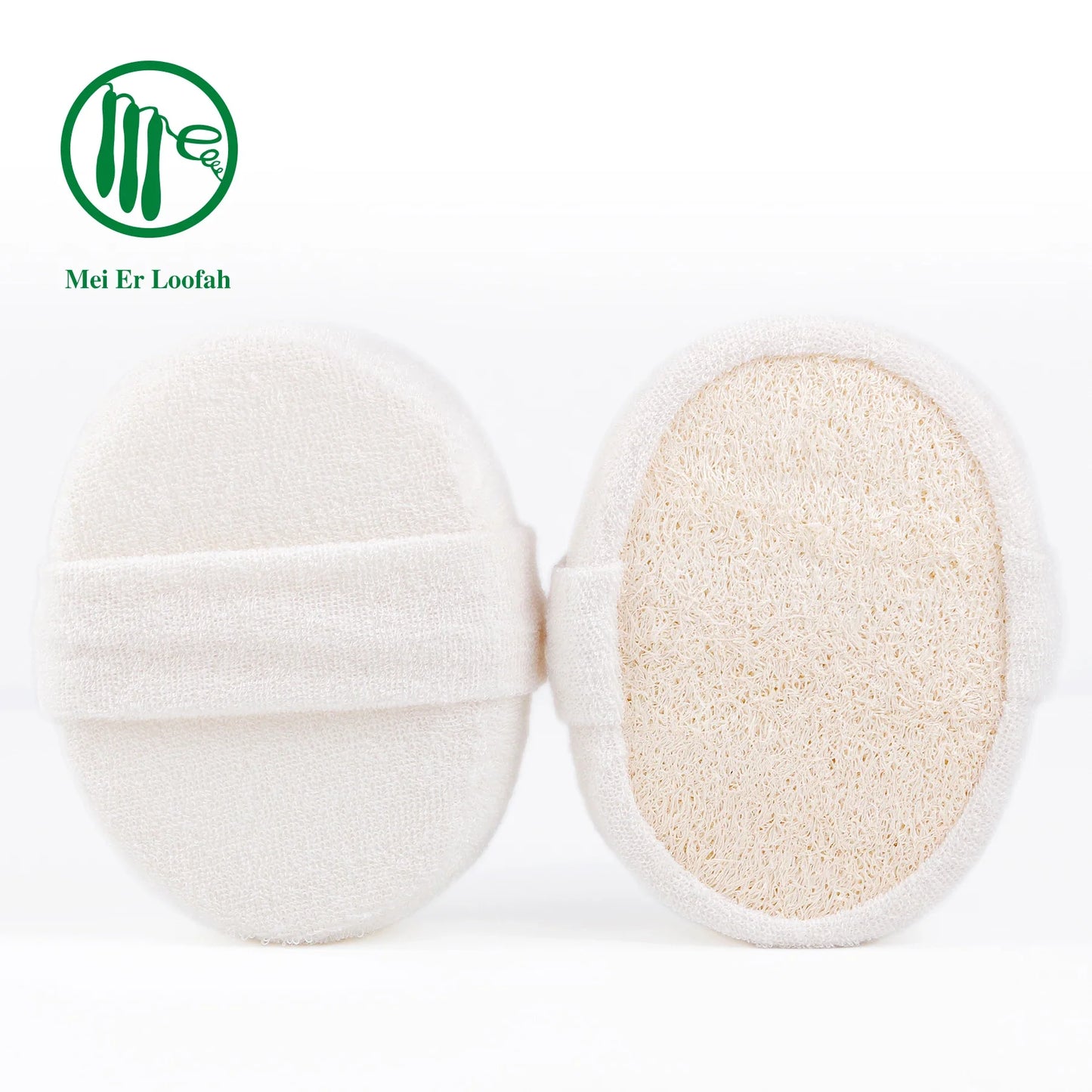 Durable Naturals Large Bath and Shower Exfoliating Loofah Sponge Oval Ball Shape Simple Style Plastic-Free Body Application