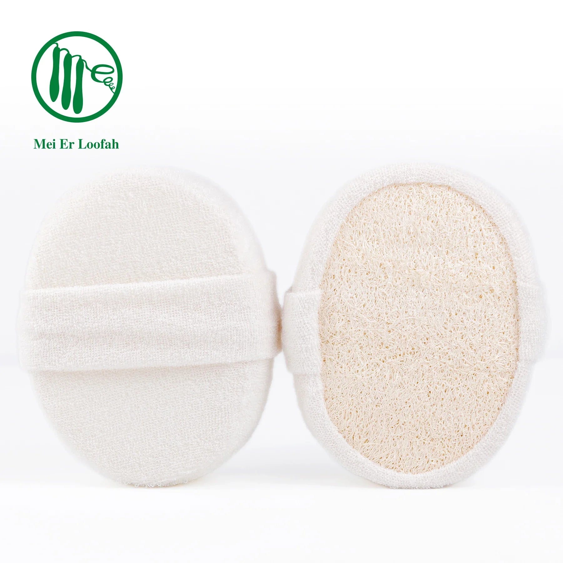 Durable Naturals Large Bath and Shower Exfoliating Loofah Sponge Oval Ball Shape Simple Style Plastic-Free Body Application