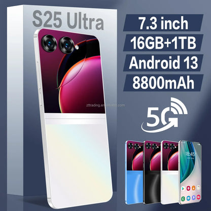 Custom Original 5G Smartphone Big Screen 12gb + 512TB S25 ultra Cell Phones Smartphones Android13.0 Android Phone