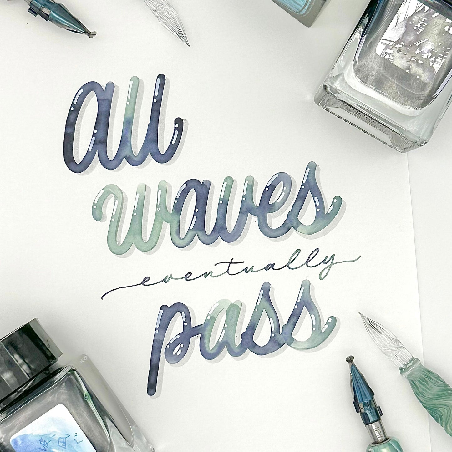 A Space Walk - Monoline Lettering Workshop with Bechori (Reservations Begin July 1 - 12pm ET)