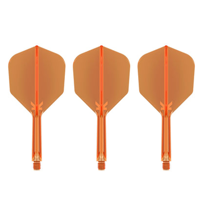 TARGET - K-FLEX All-In-One Moulded Flights NO6 Size - Neon Orange