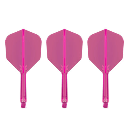 TARGET - K-FLEX All-In-One Moulded Flights NO6 Size - Neon Pink