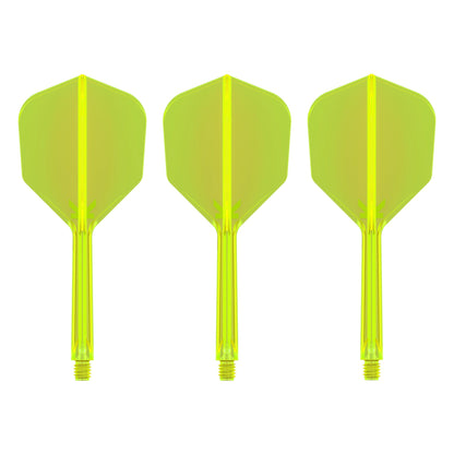 TARGET - K-FLEX All-In-One Moulded Flights NO6 Size - Neon Yellow