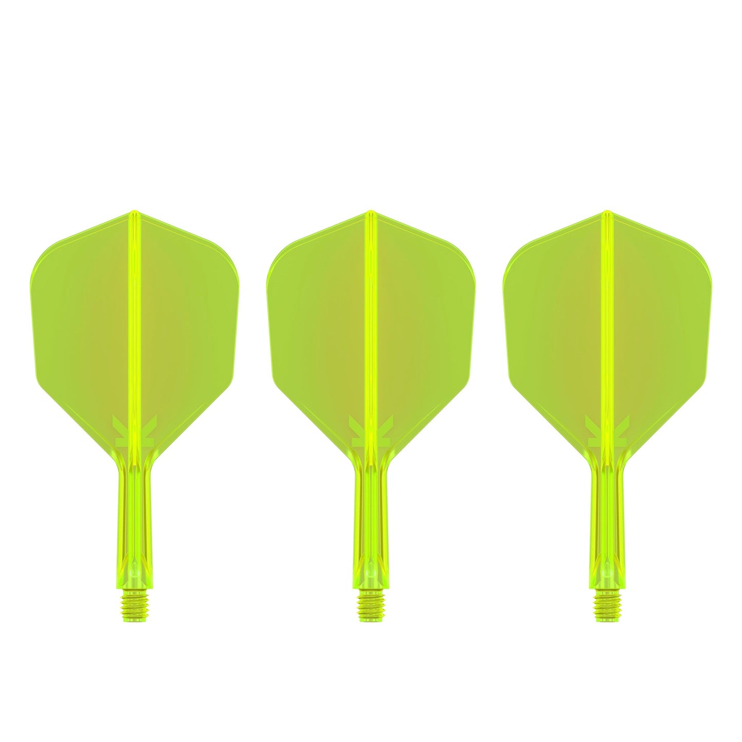 TARGET - K-FLEX All-In-One Moulded Flights NO6 Size - Neon Yellow
