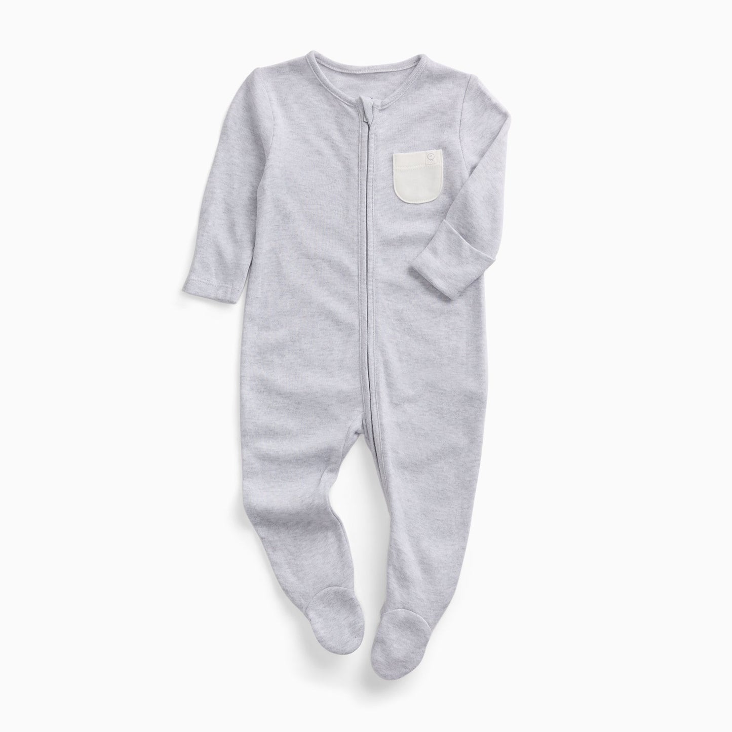 Clever Zip Sleepsuit - Grey