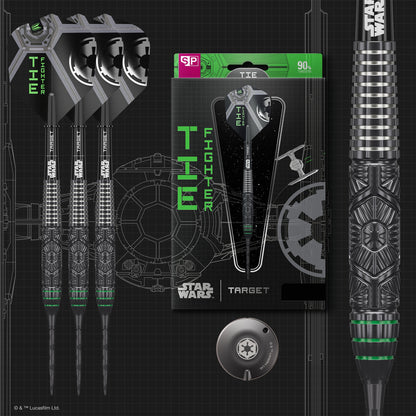 TARGET x STAR WARS - 24g - Tie Fighter - Steel Tip Swiss Point - 90% Tungsten Darts